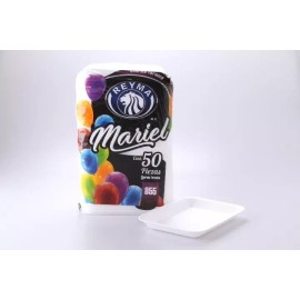 Naliplastic 200 Pz Charola Plato 066 4 Pqt Con 50 Pz *facturamos* *full*
