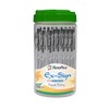 FLEXOFFICE Oil-Based Ballpoint Pens 50-Pack Black/Black Ink 0.5mm Ultra-Smooth Quick-Drying