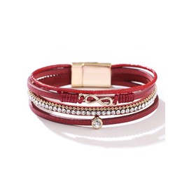 Long tiantian Blue Bracelets for Women Leather Bracelets Trendy Stackable Bracelets Layered Bangle Bracelets Cuff Bracelets Boho Jewelry Leather Wrap Bracelets Christmas Gifts Stocking Stuffers