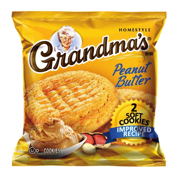 Grandma's Soft Cookies, Peanut Butter, 5-Count (Pack of 6)