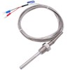 Twidec/2M NPT 1/4" inch (6X50MM) Pipe Thread Temperature Sensor Probe