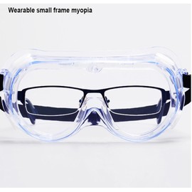 Edward Tools Safety Goggles - Clear Oversized Easy See Lens Can Be used Over Glasses - Comfortable for Chemistry Lab or DIY Work - Vented Anti-Fog Design - Adjustable Headband Fits Most Adults