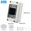 Surface-Mounted Distribution Box, IP65 Waterproof Fuse Box, Surface-Mounted, with Door,