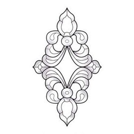 8" x 12" Exquisite Clear Glass Bevel Cluster EC602