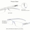 VisionGlobal 5 Pairs Reading Glasses, Blue Light Blocking Glasses, Computer