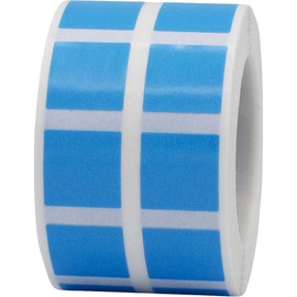 Small Light Blue Stickers 0.5 Inch 12.7 mm Square 1000 Count