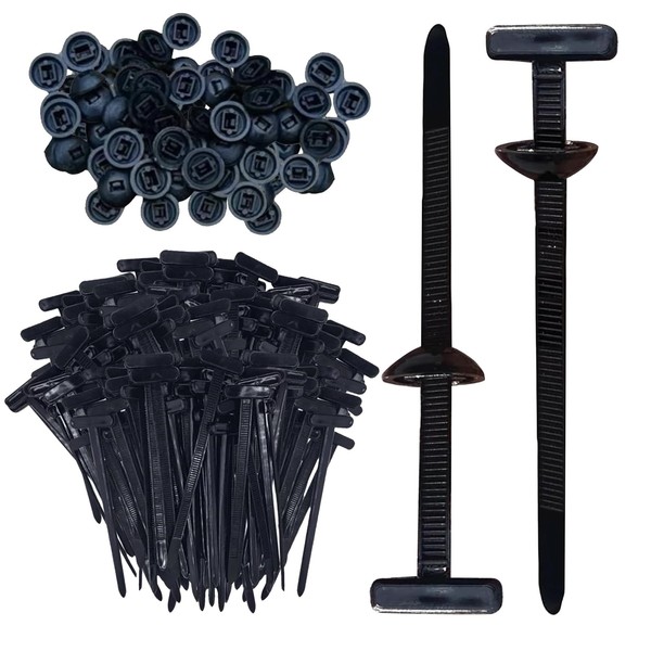 30/100Pcs Nylon Universal Cable Tie Buckle - Heavy Duty Self-Locking