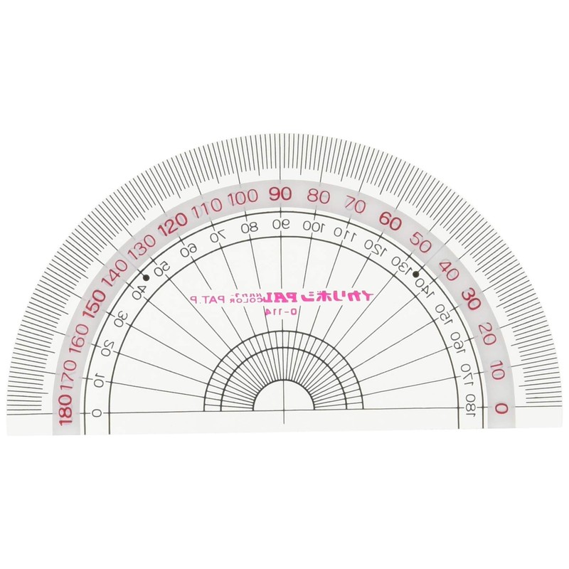 Nishi Kei PP-N95 PAL_NAME Neo Protractor, 3.5 inches (9 cm),