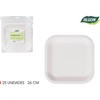 Algon Pack of 25 Disposable Plates - Size 26cm -