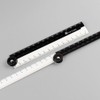 Belegao 2 PCS Folding Rulers, 15cm/30cm Foldable Ruler Clear &