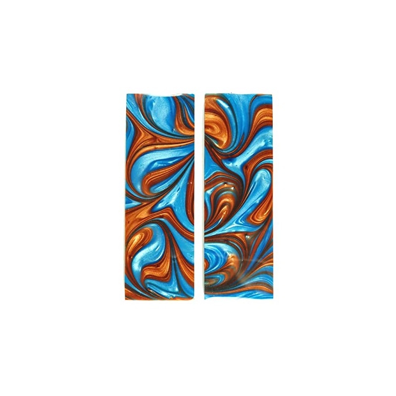 Sky Blue & Copper Pearl Knife Scale Sets