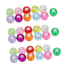 jojofuny 1000pcs Acrylic Hole Barrel Beads for DIY Jewelry Making Rice Beads Accessories for Bracelets and Necklaces for Beginners and Professionals