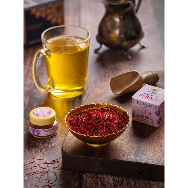 Param Kesar™ Supreme Saffron, 100% Organic, Pure Kashmiri Super Mongra