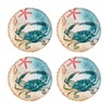 UPware 4-Piece 6 Inch Melamine Dessert Plates Appetizer Dinner Plates