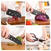 MEOWKIT Cute Kitchen Knife Set,5 pieces Non-Stick Knives with Detachable