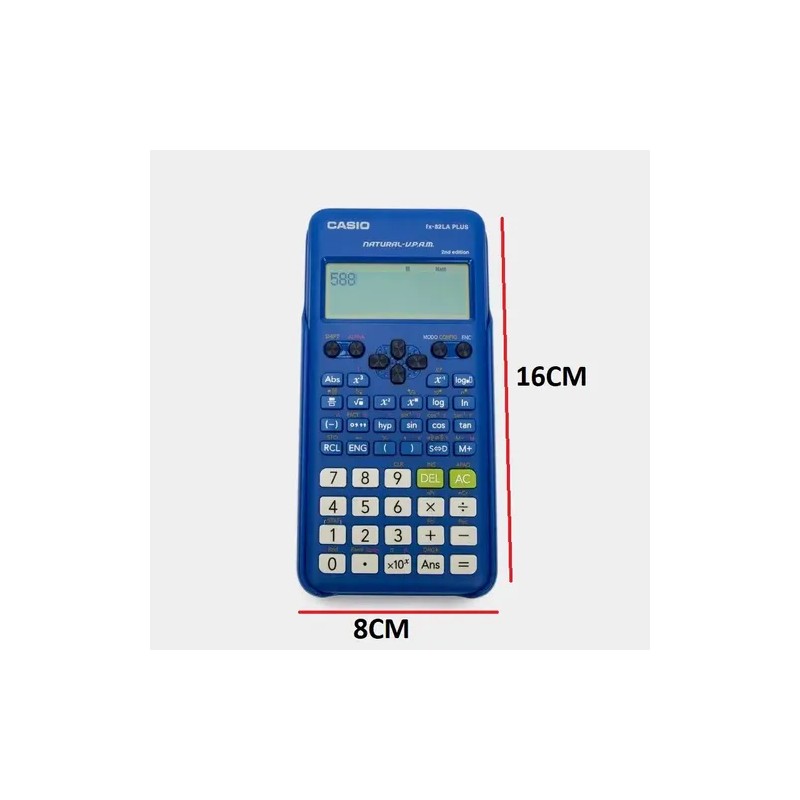 Calculadora Cientifica Casio Fx-82la Plus2 252 Funciones Color Azul