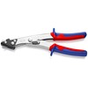 Knipex Blechknabber vernickelt, mit Mehrkomponenten-Hüllen 280 mm 90 55 280
