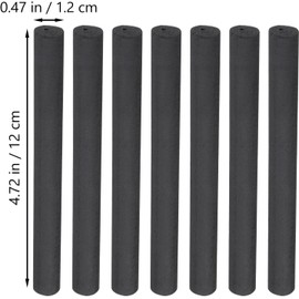 ibasenice 10 Unidades Palitos de Moxa sin Humo Hechos a Mano, Rollos Naturales de Papel Negro para Moxibustión Casera Quemado Suave y Terapia Tradicional