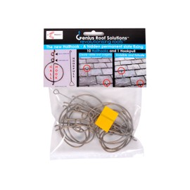 Slate Repair Hallhook - Pack of 10 Slate Hall Hook and 1 HookPull