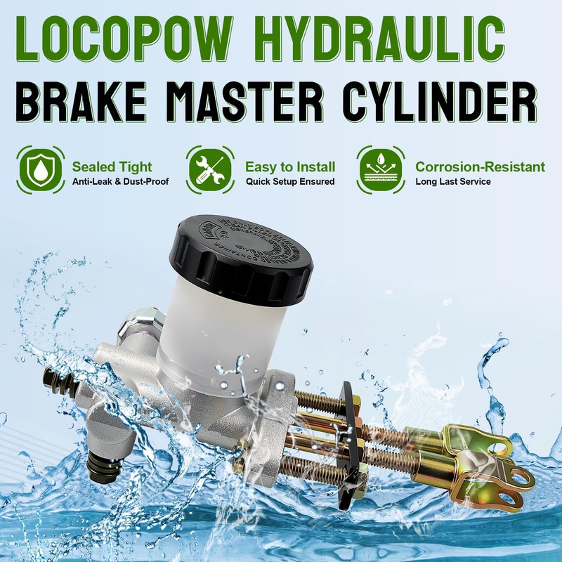 LOCOPOW Go Kart Hydraulic Brake Master Cylinder for 150cc 90cc