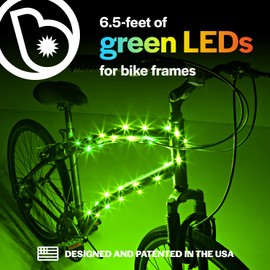 Brightz CosmicBrightz LED Bicycle Frame Light, Green
