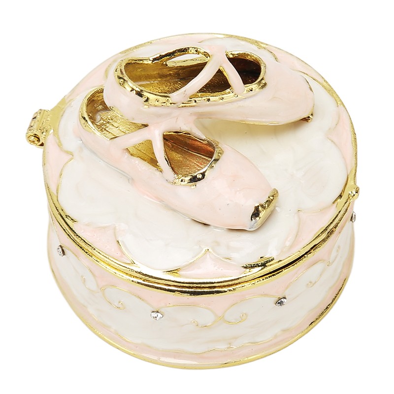 Jeweled Ballet Shoes Trinket Boxes Exquisite Compact Decorative Trinkets Jewelry