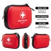 Mini First Aid Kit - 120 Piece Small Waterproof Hard
