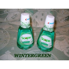 Crest 2 Bottles Crest Scope Original Mouthwash Wintergreen 8.4 Fl Oz Each