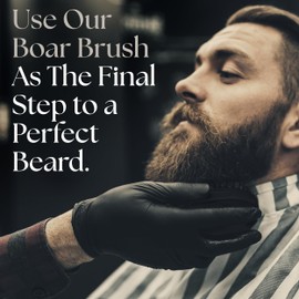 Purple Duck Men's Beard Brush and Comb Set – Complete Beard Brush Kit for Men, Includes Beard Brush & Beard Comb for Grooming and Styling, Gift for Bearded Men