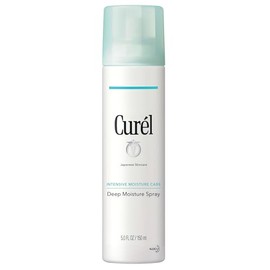 Curél Deep Moisture Spray, Spray on Moisturizer for Dry Skin, 5 Ounce, Face Hydrating Spray with Ceramides