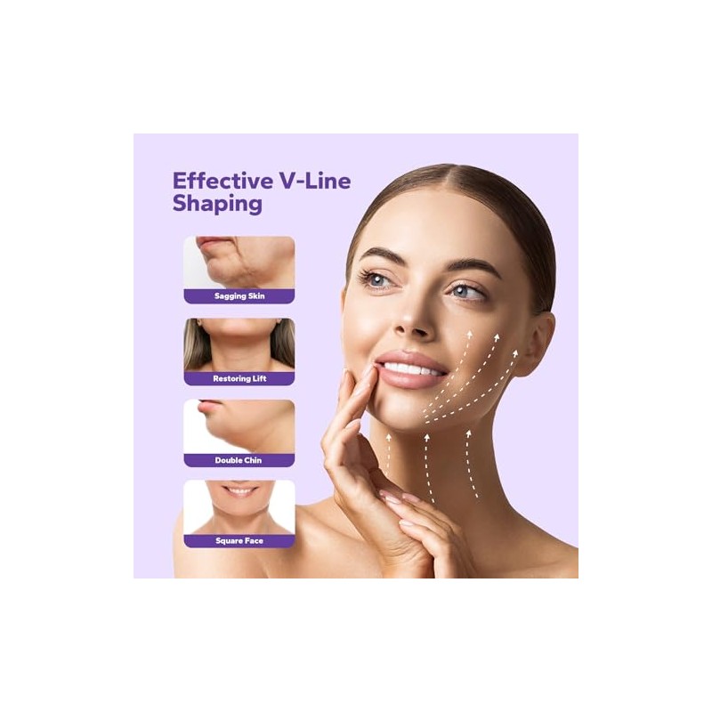 Correa de barbilla con forma de V, mascarilla con forma