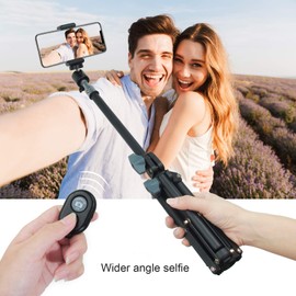 Selfie Stick Tripod LINCO Lincostore Lightweight Portable Phone Tripod Professional Heavy Duty with Bluetooth Wireless Remote for Apple Android, Skidproof Feet, Extends to 20", Tabletop Stand CP001B