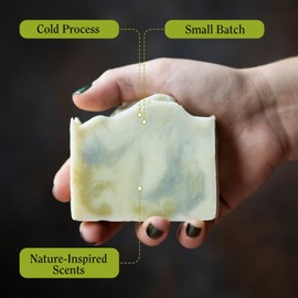 Compass Soap41 North | All Natural Bar Soap for Men | Soap Bar with Minimalist & Gentle Lather | Best Mens Bar Soap | Natural, Paraben & Phthalate Free Bath Soap Bars for Men | 5 oz. Pack of 2