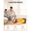 Ceramic Space Heater, Electric Heater 1500W with Adjustable Thermostat, Personal