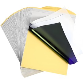 LEEYUKA Tattoo Transfer Paper - 50PCS Tattoo Stencil Paper 4 Layers 8.5" x 11" A4 Size Tattoo Thermal Stencil Paper for Tattoo Transfer Kit Tattoo Supplies