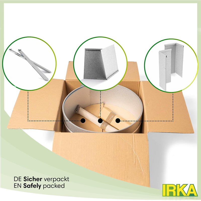 IRKA 1029-001 Lawn Edging Tape Connector 1 mm Thick Aluminium