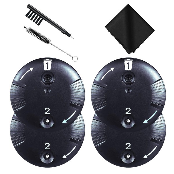 sierescon CeruGuard - Protectores de cera para discos Phonak y Unitron RIC RITE y kit de limpieza de audífonos accesorios con estuche de transporte (4 paquetes/32 piezas) (4)