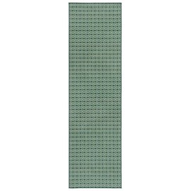SAFAVIEH Terrace Collection Runner Rug - 2'3" x 8', Dark Green & Light Green, Indoor/Outdoor, Weather Resistant & Washable, Ideal for Patio, Backyard, Mudroom, Deck (TER808Y-28)