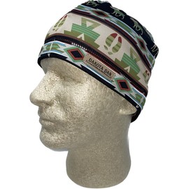 Stocking Cap Beanie Hat Fleece Lined Rustic Up North Aztec Indian Southwestern Pattern Style Look Moose Antlers Knit Dakota Dan Capsmith