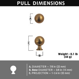 Yanxia Set of 12 -Sleek Brushed Bronzed Cabinet Knobs - Modern and Minimalist Hardware for Stylish Home Enhancement