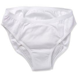 P&S Healthcare Medium White Ladies Lace High Leg Incontinence Brief