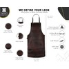 TANNER lONDON Full Grain Leather Apron for Butcher, Barber, Woodwork,