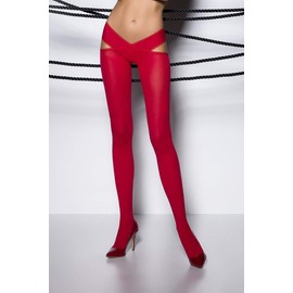 Passion TI005 Open Tights Red Size 1/2