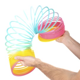 abeec Giant Rainbow Spring Toy - Fidget Toy, Birthday Present, Christmas Stocking Filler, Easter Present, Party Favour