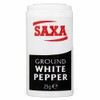 Saxa Ground Pepper | Pack of 4 | White Pepper