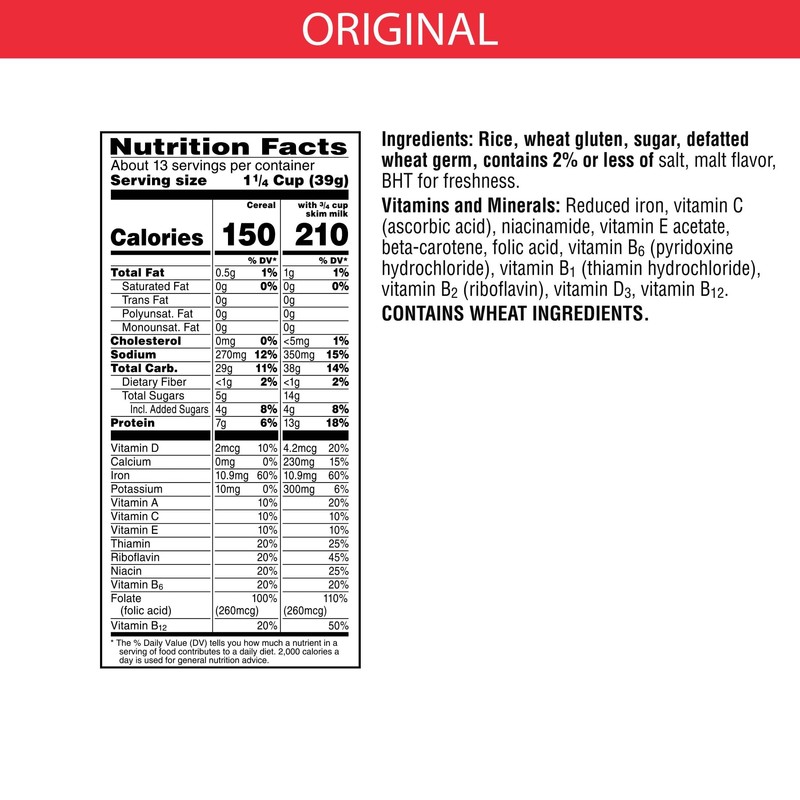 Kellogg's Special K, Breakfast Cereal, Original, Made with Folic Acid,