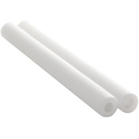 Hollowfly 2 Pack Jumbo Pool Noodles Floating Pool Noodles Foam Tube Large Hollow Floating Training Device Swimming Craft Projects Padding Bumper(50 x 4.5 Inch,White)