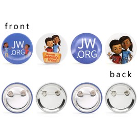 JW.ORG Buttons Jehovah's Witnesses Button Perfect Present for Jw.org Sophia Caleb Buttons Kids-40 Pack