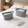 Light Grey Felt Storage Basket, Foldable Felt Storage Box, Felt