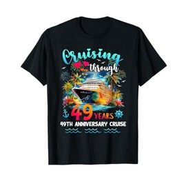 Cruising 49th Anniversary Tropical Style Gift for Couple T-Shirt